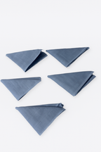 Bebe Mavisi Müslin Ağız Silme Mendili 5'li - %100 Pamuk