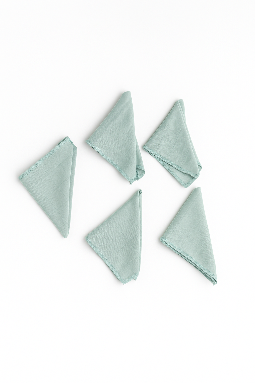 Mint Müslin Ağız Silme Mendili 5'li - %100 Pamuk