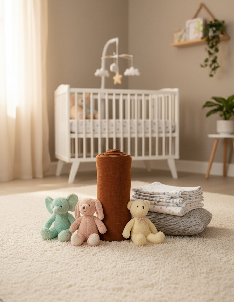 Tarçın Müslin Bebek Battaniyesi - %100 Pamuk