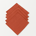 Tarçın Müslin Ağız Silme Mendili 5'li - %100 Pamuk