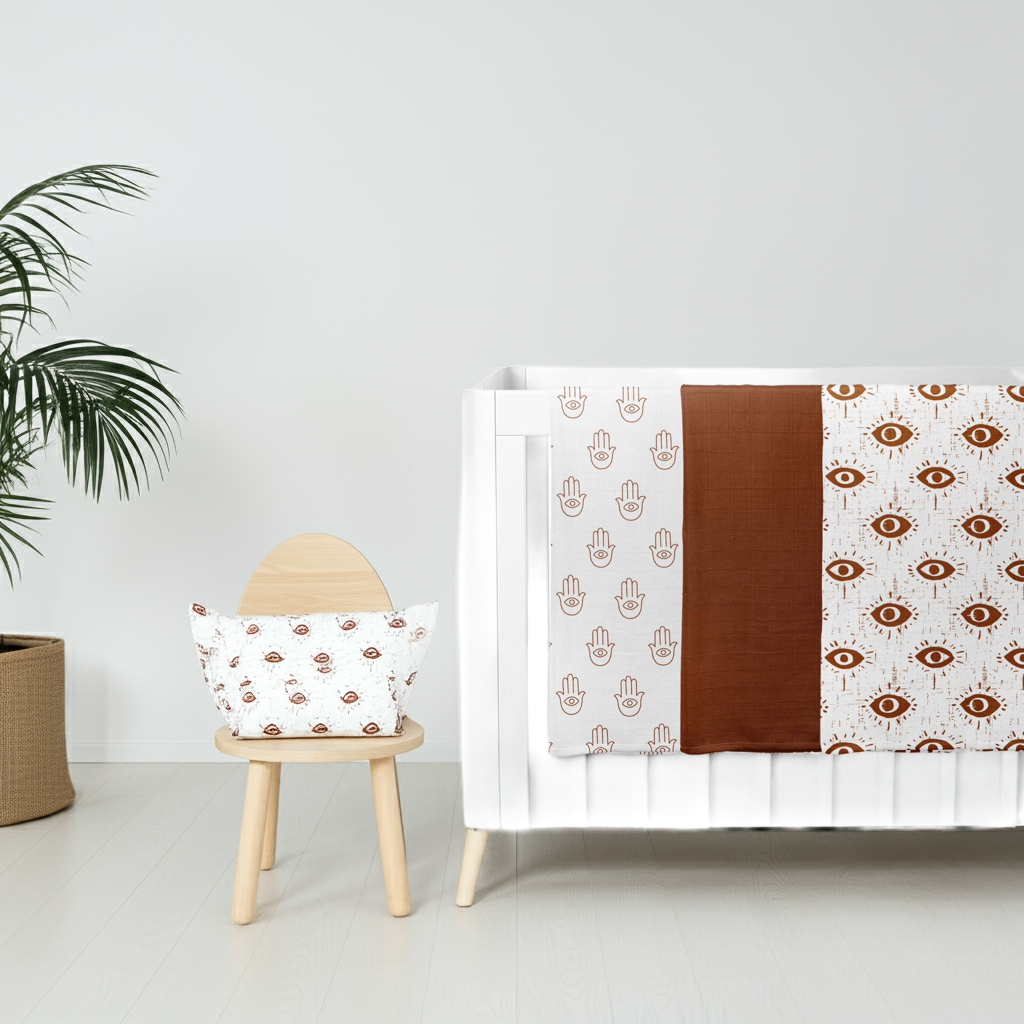 Tılsım Serisi – 3'lü Müslin Battaniye Seti - %100 Pamuk